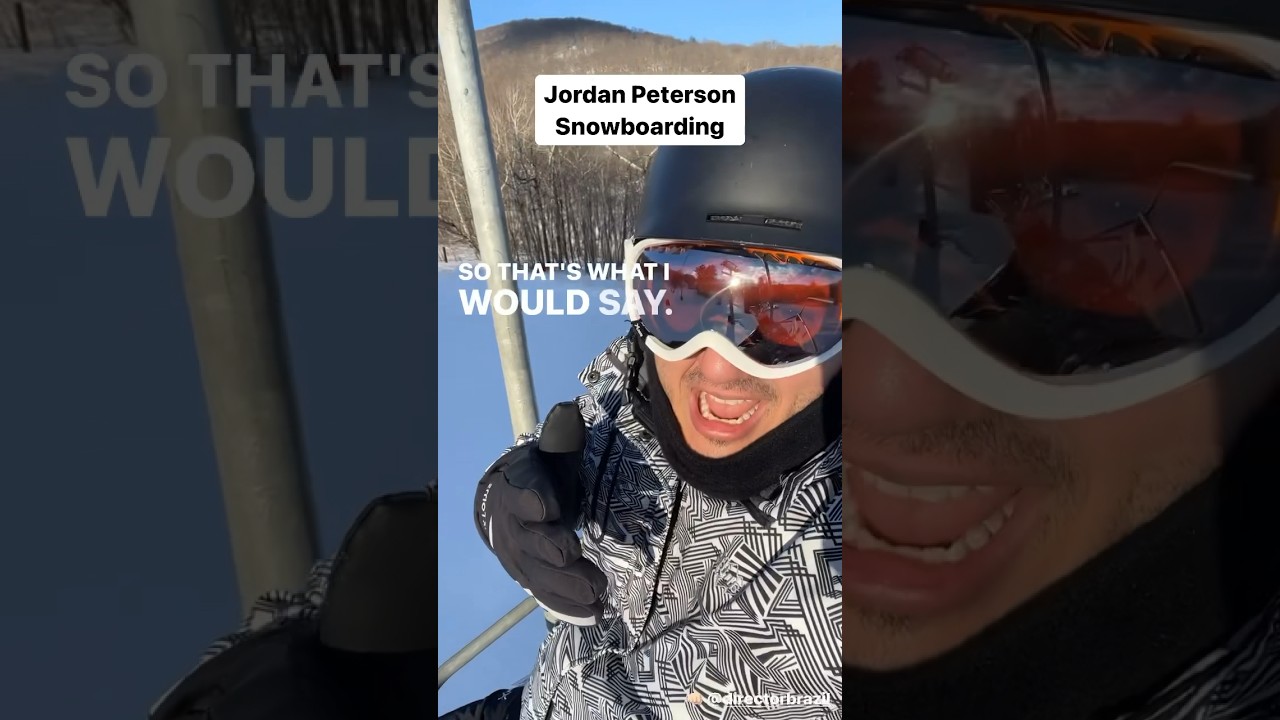 Jordan Peterson Snowboarding 🏂 🦞 #shorts #comedy #jordanpeterson #impressions #impersonation