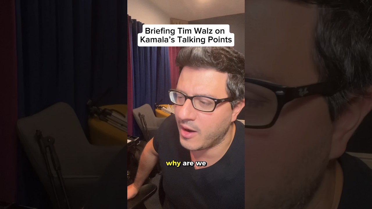 Tim Walz gets it #shorts #kamalaharris #timwalz #impression #comedy #parody #election2024