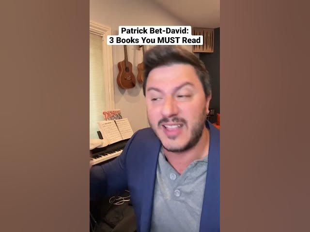#patrickbetdavid 3 books You MUST Read! #comedy #parody #impressions #shorts #valuetainment