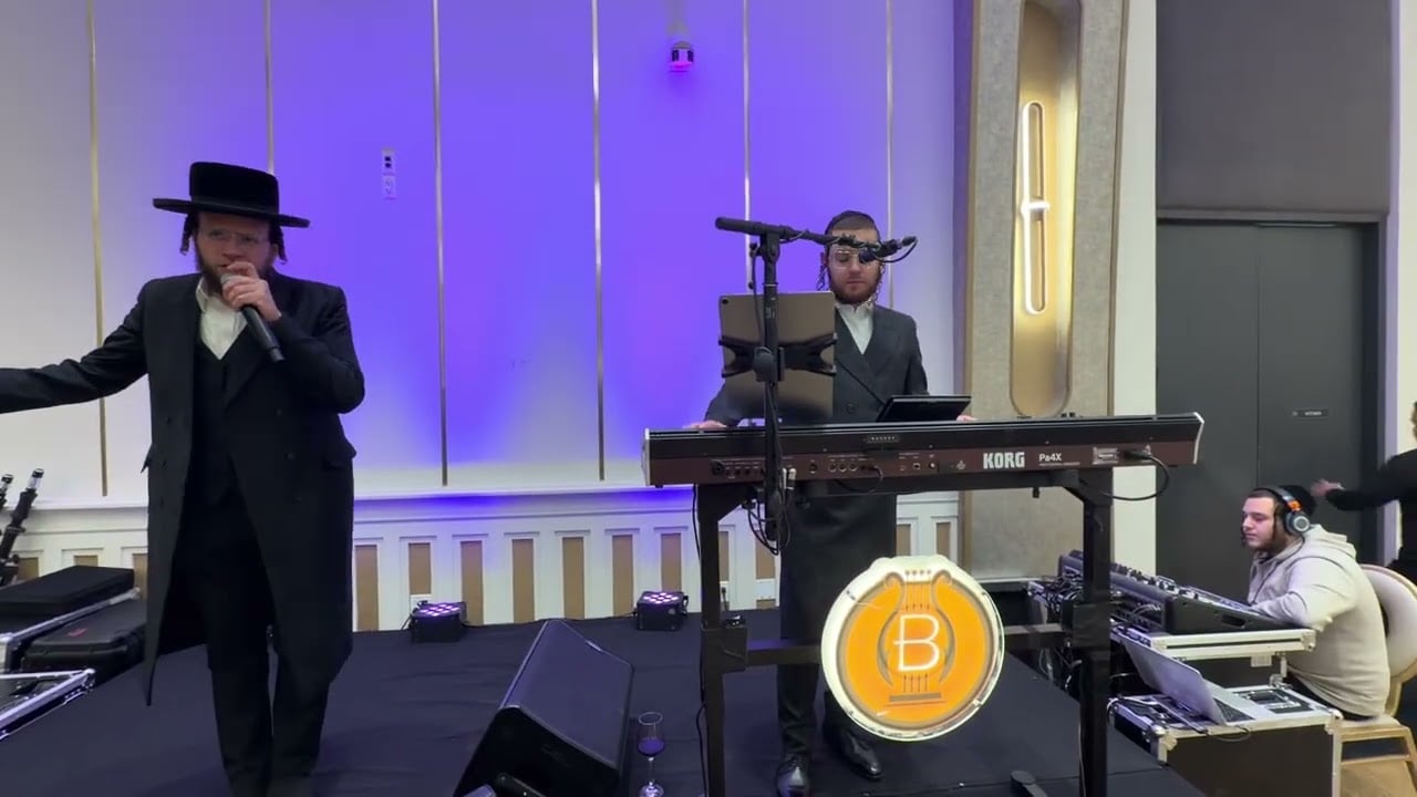 Bentzy Webberman. Beri Glauber on keys. A heimisha wedding. Family Shisha and Fischer.