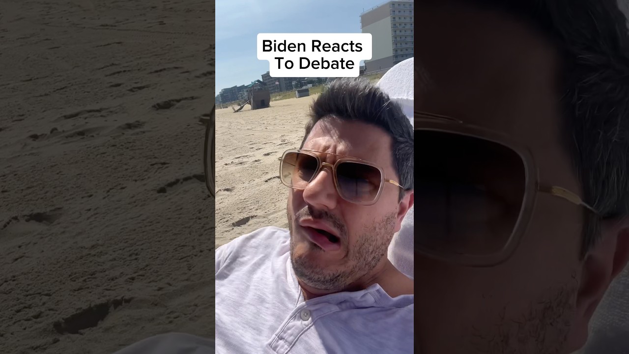 Biden reacts to debate! #shorts #biden #joebiden #comedy #parody #impression #election2024