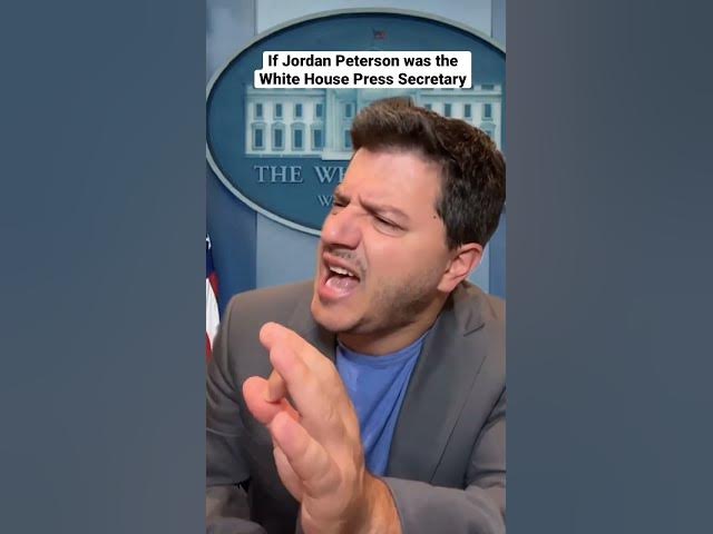 #jordanpeterson White House Secretary #shorts #comedy #impressions #impersonation #parody