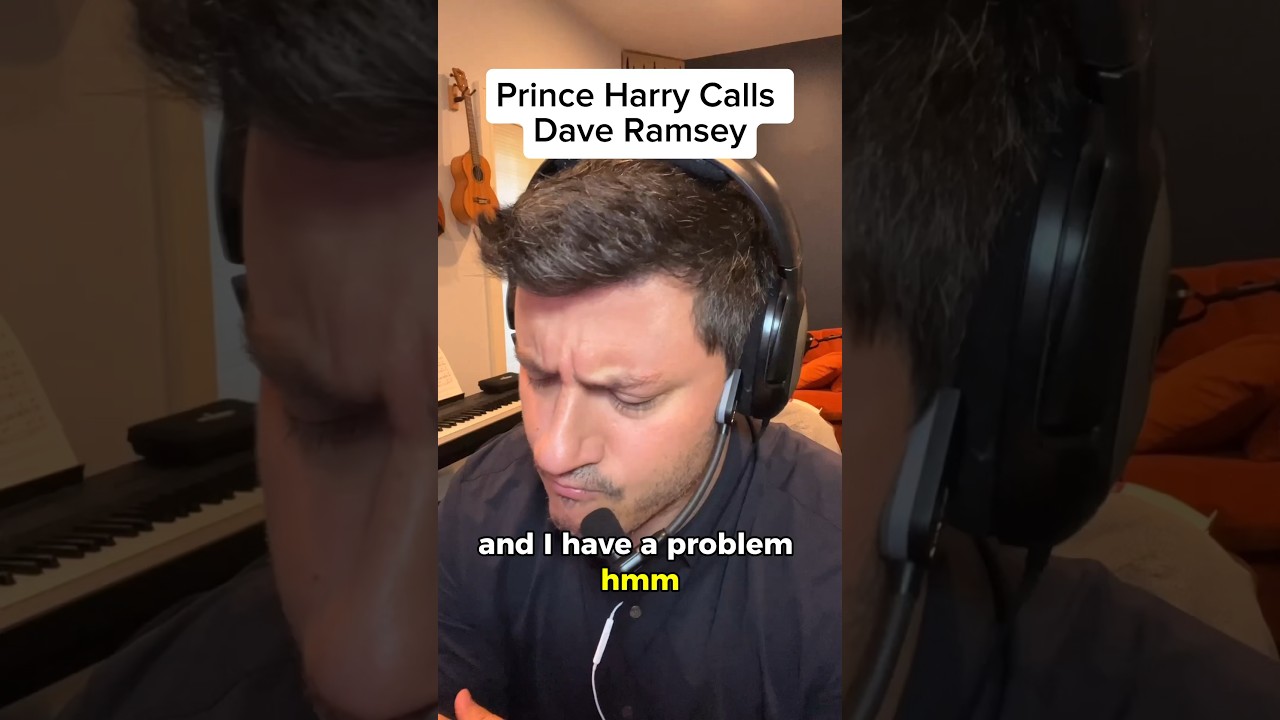 CANCEL DEBT! #princeharry calls #daveramsey #shorts #comedy #impressions #harryandmeghan #parody
