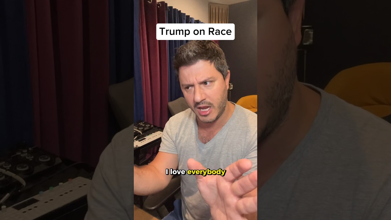 Trump on race! #shorts #comedy #impersonation #trump #kamalaharris #election2024 #parody #impression