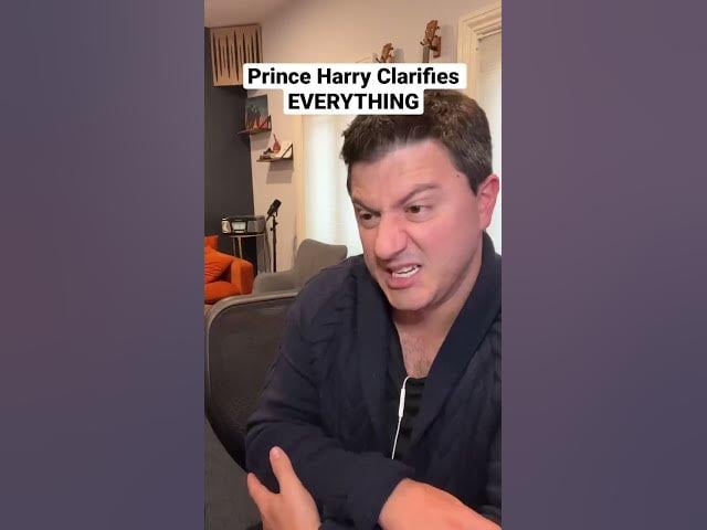 #princeharry clarifies EVERYTHING! #shorts #impressions #harryandmeghan #comedy #parody