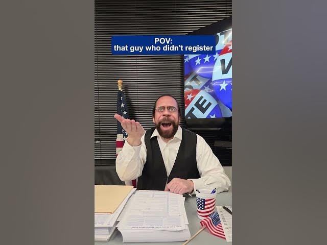 POV: that guy who didn't register 🗳️😅
