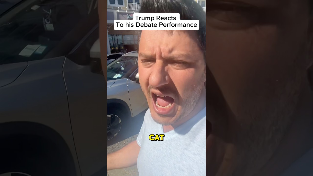 Trump reacts to debate! #shorts #comedy #impression #trump #donaltrump #parody #impersonation