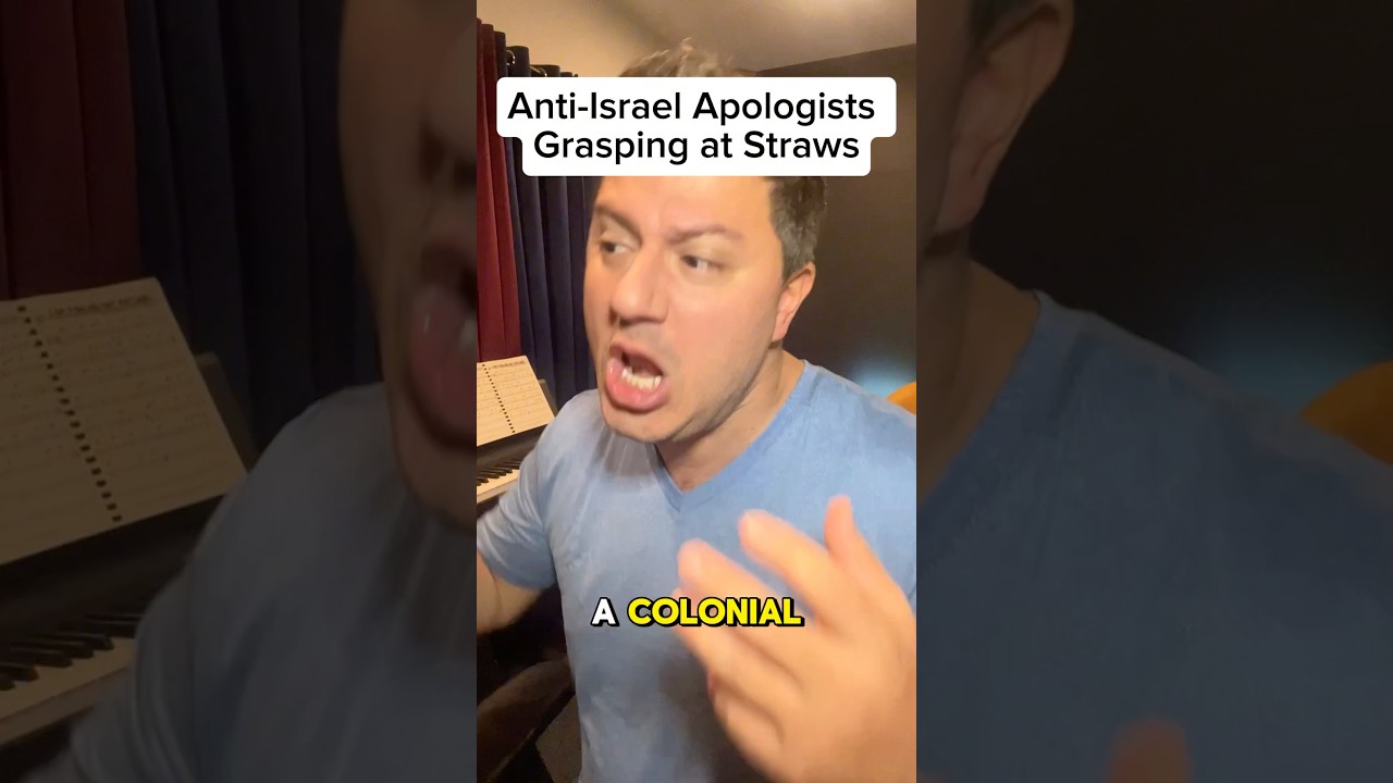 Anti-Israel Apologists grasping at straws! #shorts #comedy #israel #satire