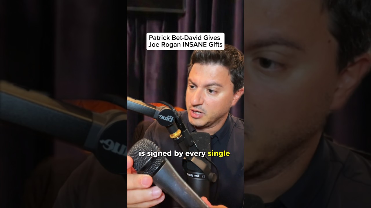 #patrickbetdavid gives #joerogan INSANE gifts #shorts #comedy #parody #jre #impressions #pbdpodcast