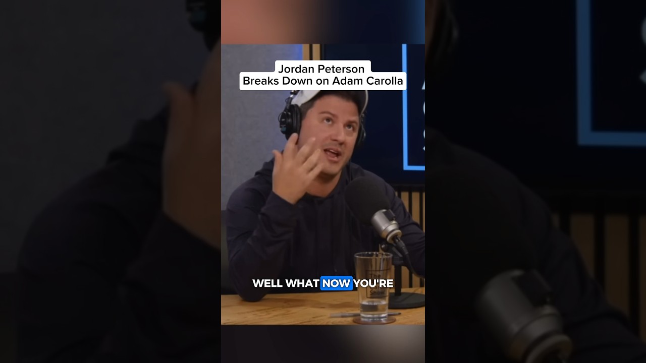 Jordan Peterson breaks down on Adam Carolla #shorts #jordanpeterson #adamcarolla #comedy #impression