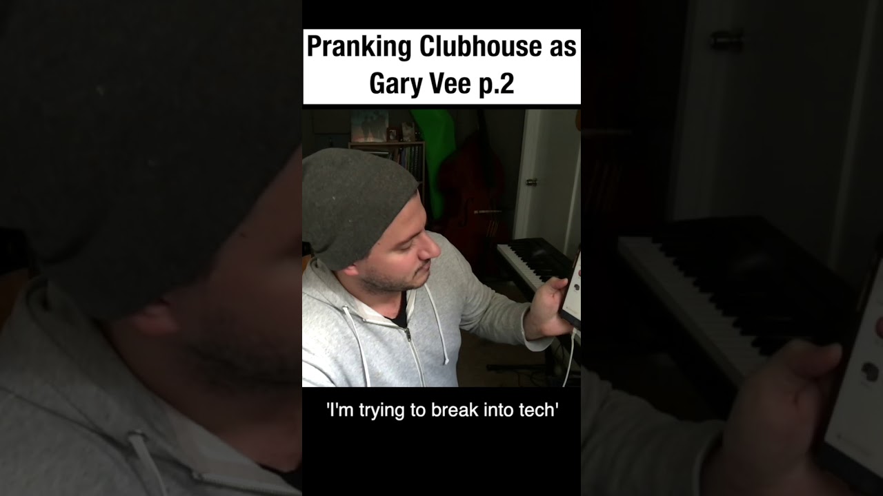 Pranking Clubhouse as Gary Vee p.2! #shorts