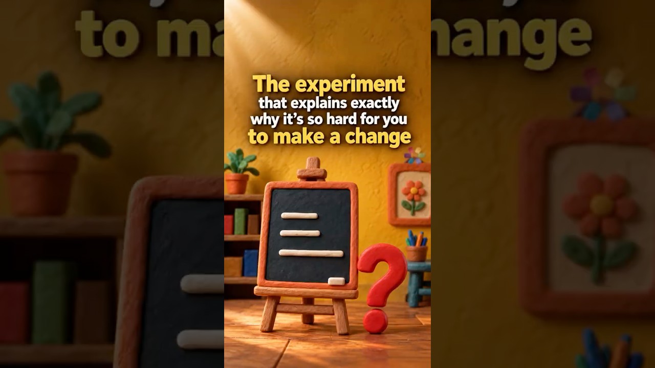 The experiment that explains exactly why it’s so hard for you to make a change