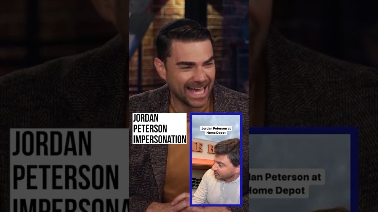 #benshapiro Reacts to #jordanpeterson Impression! #shorts #comedy #dailywire #impressions