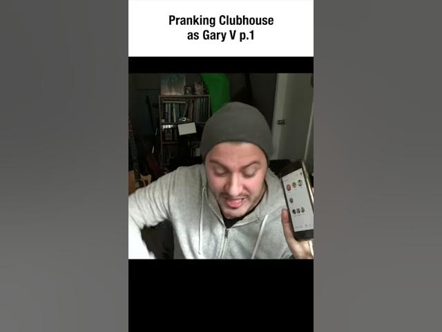 Pranking Clubhouse as Gary Vee! #shorts