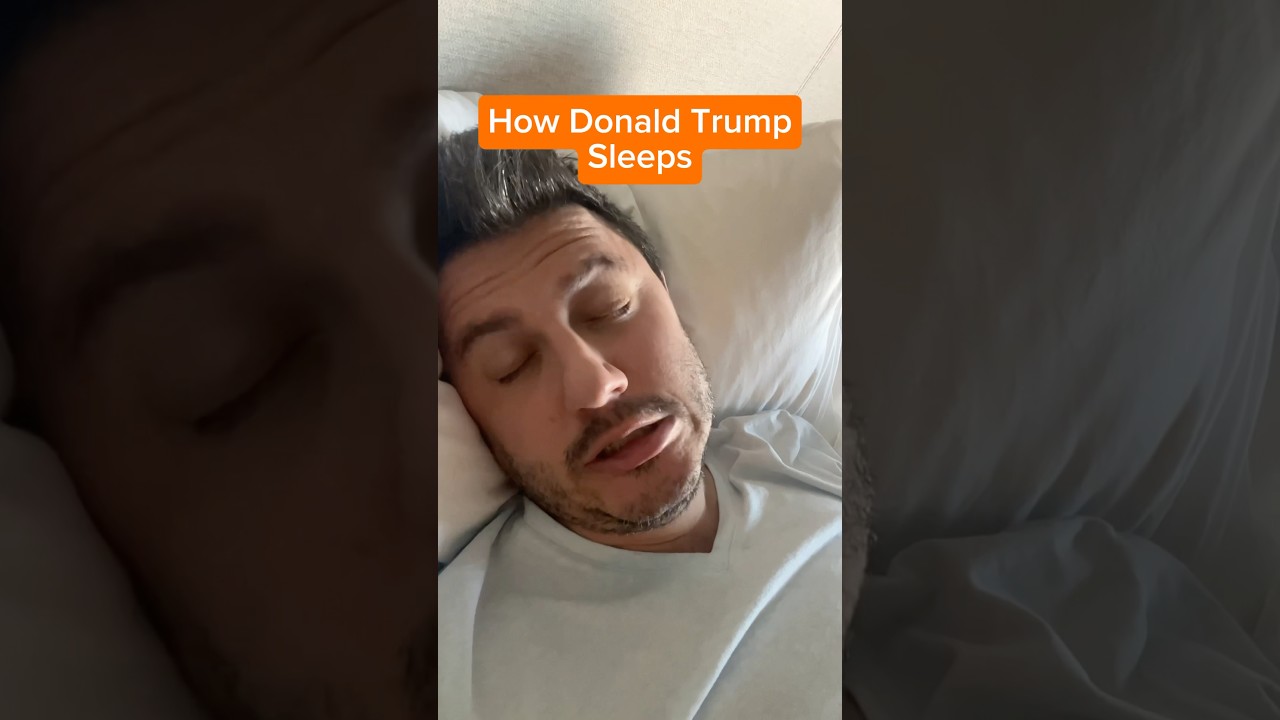 How Donald Trump Sleeps @DonaldJTrumpforPresident #shorts #comedy #impression #donaltrump #trump