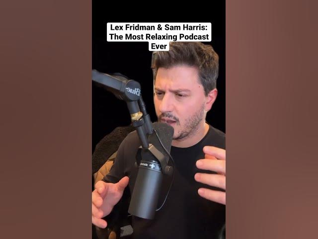 #lexfridman & #samharris - The most relaxing Pod ever! #shorts #comedy #impressions #parody