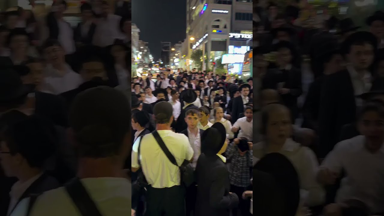 Chareidim Clash with Media at the Chol Hamoed Celebration for freed bochurim imprisoned by the IDF