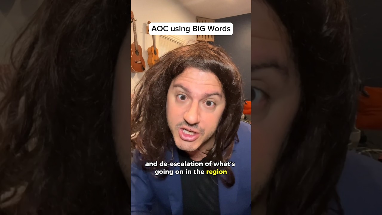 AOC - What a scholar! #aoc #shorts #comedy #parody #satire #israel #impressions #impersonation