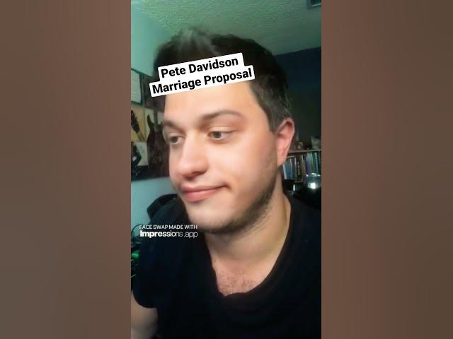 Pete Davidson Marriage Proposal #shorts #comedy #impressions