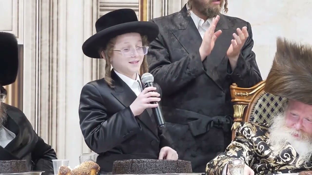 Kretchnif Kiryat Gat Grandson's Bar Mitzvah At Simchas Beis Hashoeiva - Sukkos 5787