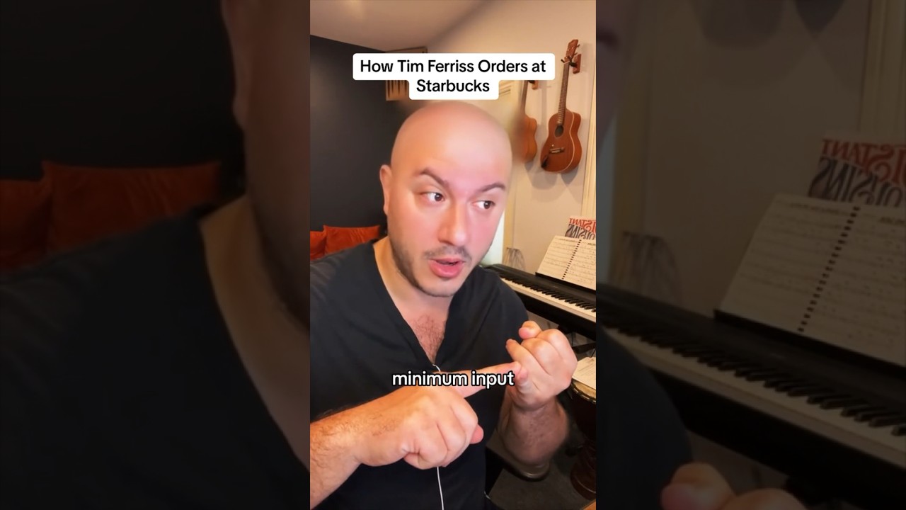 How #timferriss orders at Starbucks! #shorts #comedy #parody #impressions @ColinandSamir
