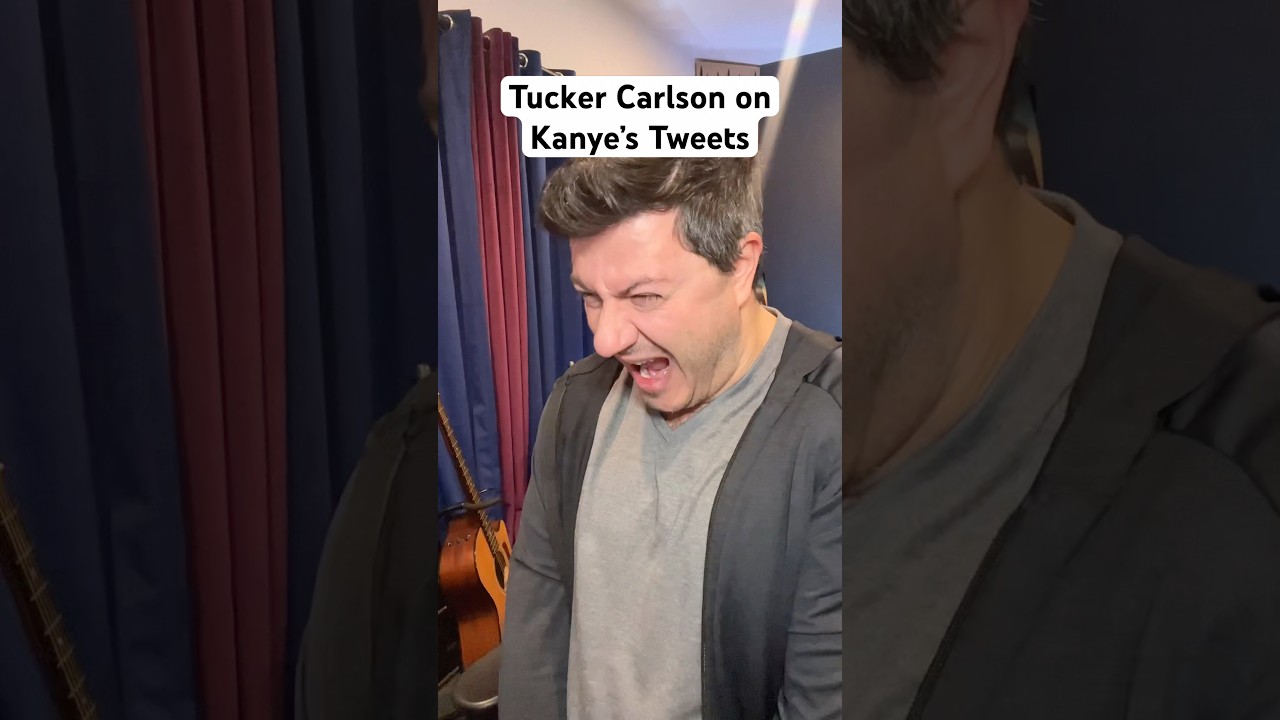 Tucker Carlson on Kanye’s Tweets @TuckerCarlson #shorts #comedy #impression #kanyewest #impression