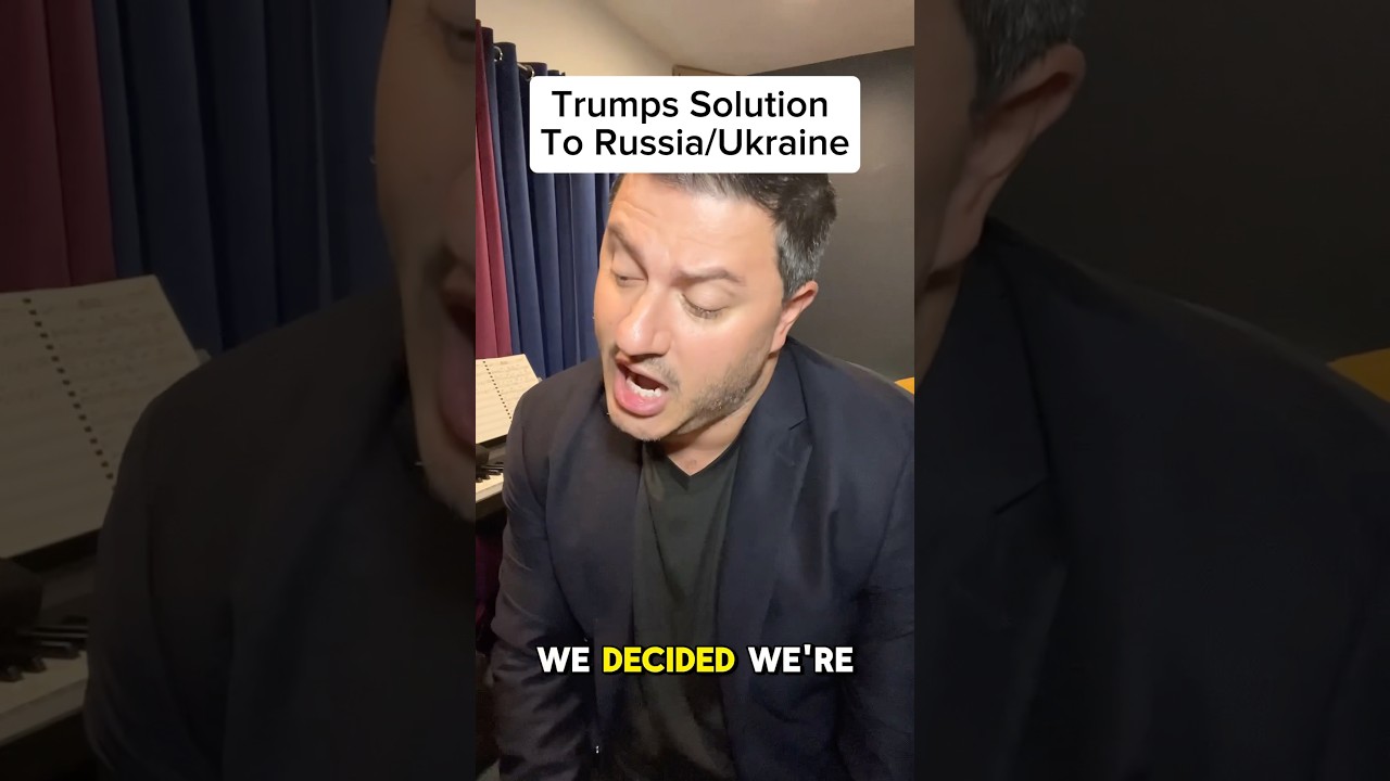 Trumps Solution to Russia vs. Ukraine  #shorts #donaldtrump #russiaukrainewar #comedy #impression