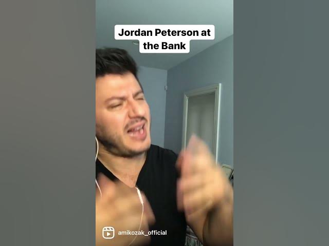 Jordan Peterson at the Bank #shorts #parody #comedy #impressions #impersonation #jordanpeterson