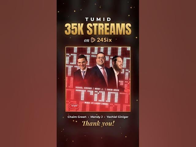 Tumid Just Passed 35K Streams on 24six 🙏 | Chaim Green & Mendy J