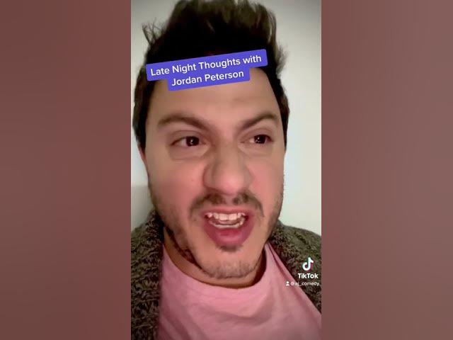 Late night Thoughts w/ #jordanpeterson #impression #impersonation #shorts