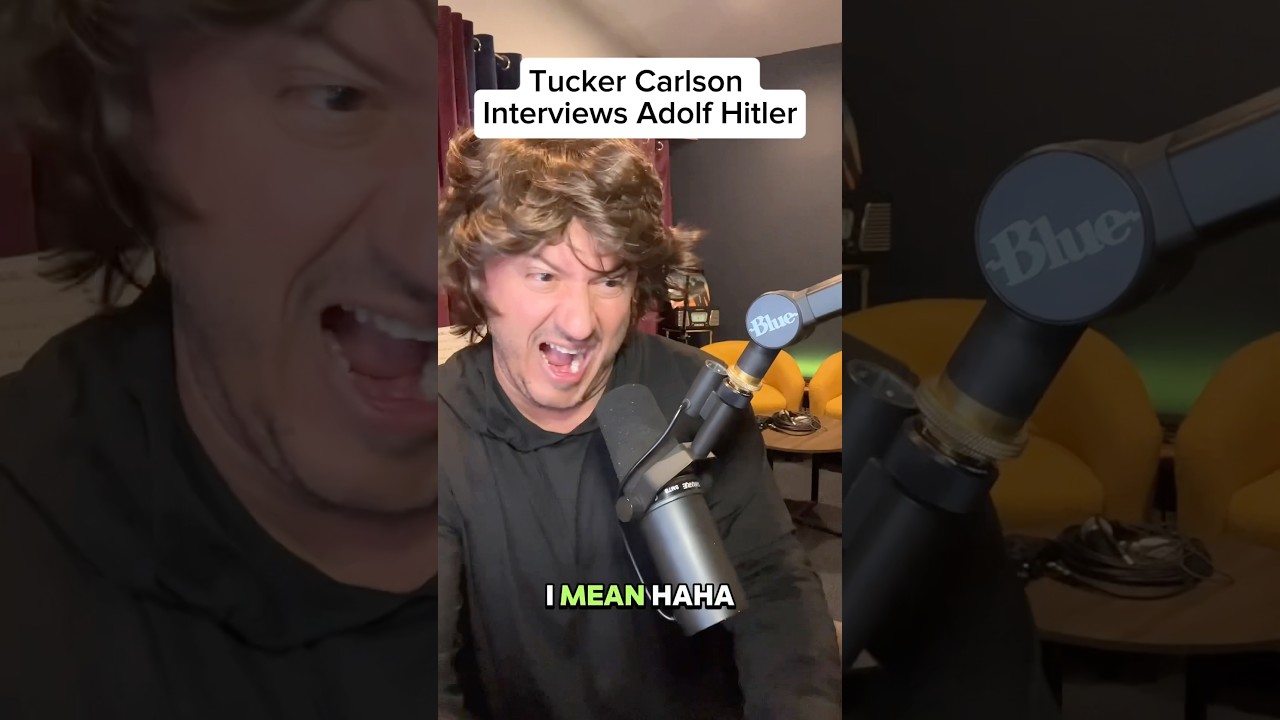 Tucker Carlson Interviews Adolf Hitler! #shorts #tuckercarlson #comedy #satire #impression