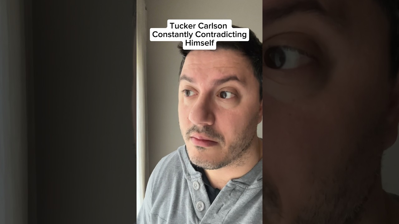 @TuckerCarlson Contradicting himself #shorts #tuckercarlson #comedy #impressions #impersonation