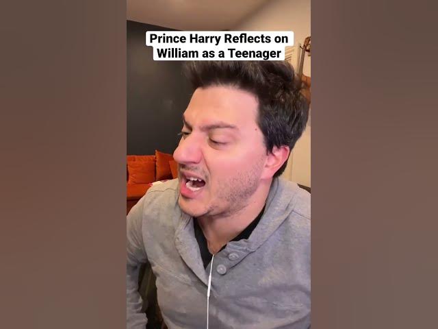 #princeharry on William as a Teenager! #shorts #comedy #impressions #parody #harryandmeghan