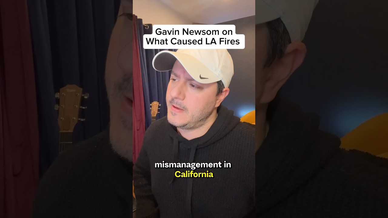 What caused the LA fires? #gavinnewsom explains #shorts #comedy #impression #satire