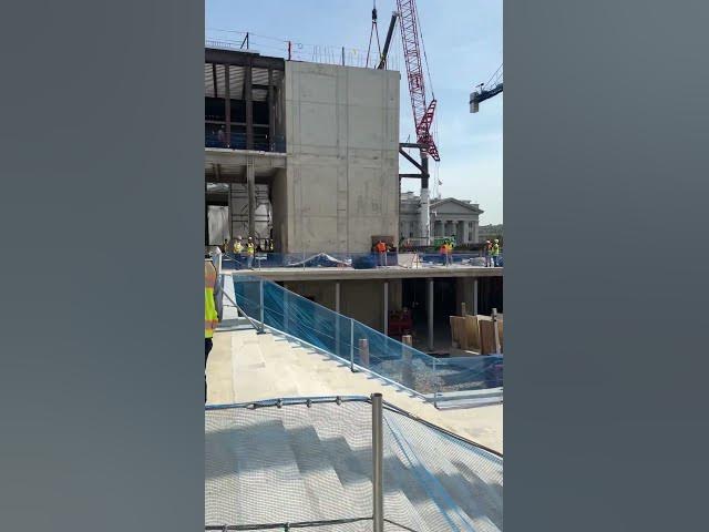 President Trump checks on the progress of the White House Ballroom construction