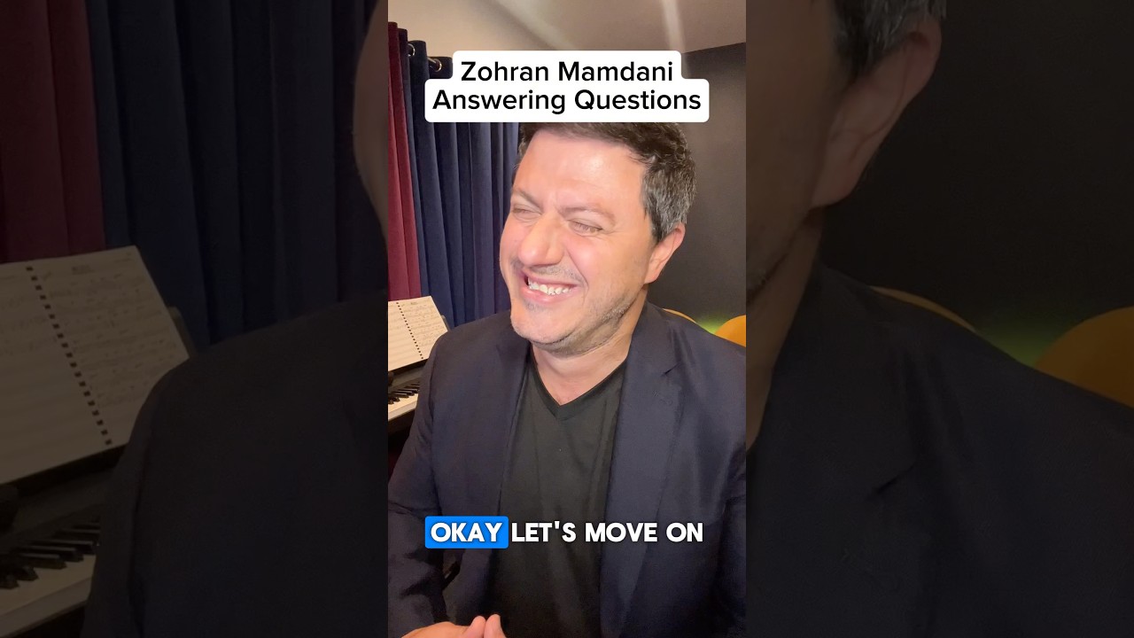 Zohran Mamdani Answering Questions #shorts #comedy #satire #impression #zohranmamdani