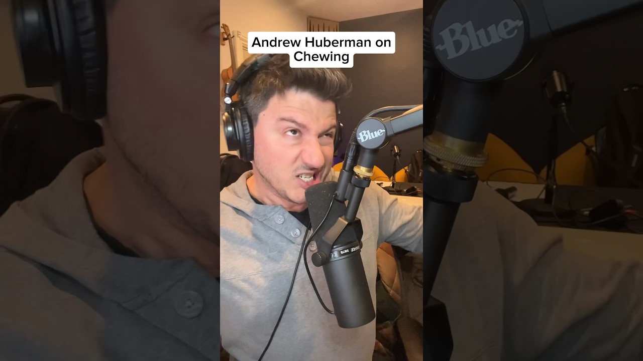 #andrewhuberman on Chewing! #shorts #hubermanlab #health #healthhack #comedy #parody #impressions