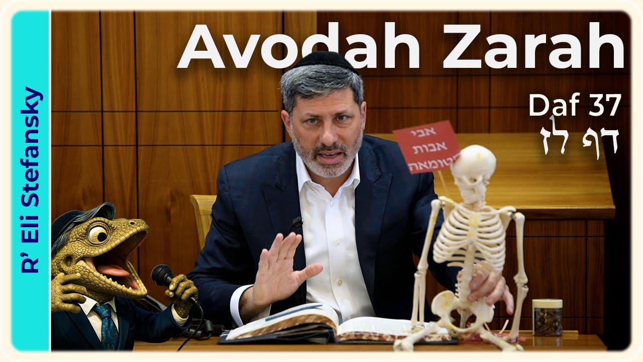 Daf Yomi Avodah Zarah Daf 37 by R' Eli Stefansky