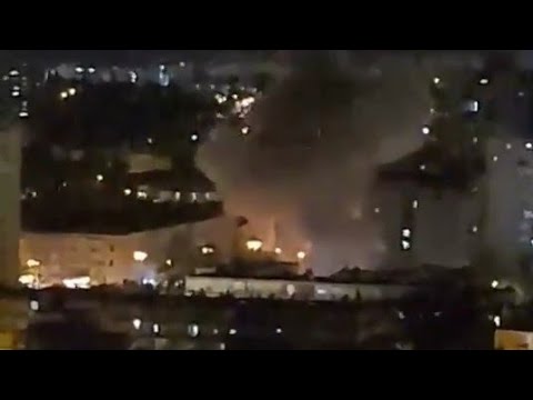 Diract Hit By Rocket In Tal Aviv Israel