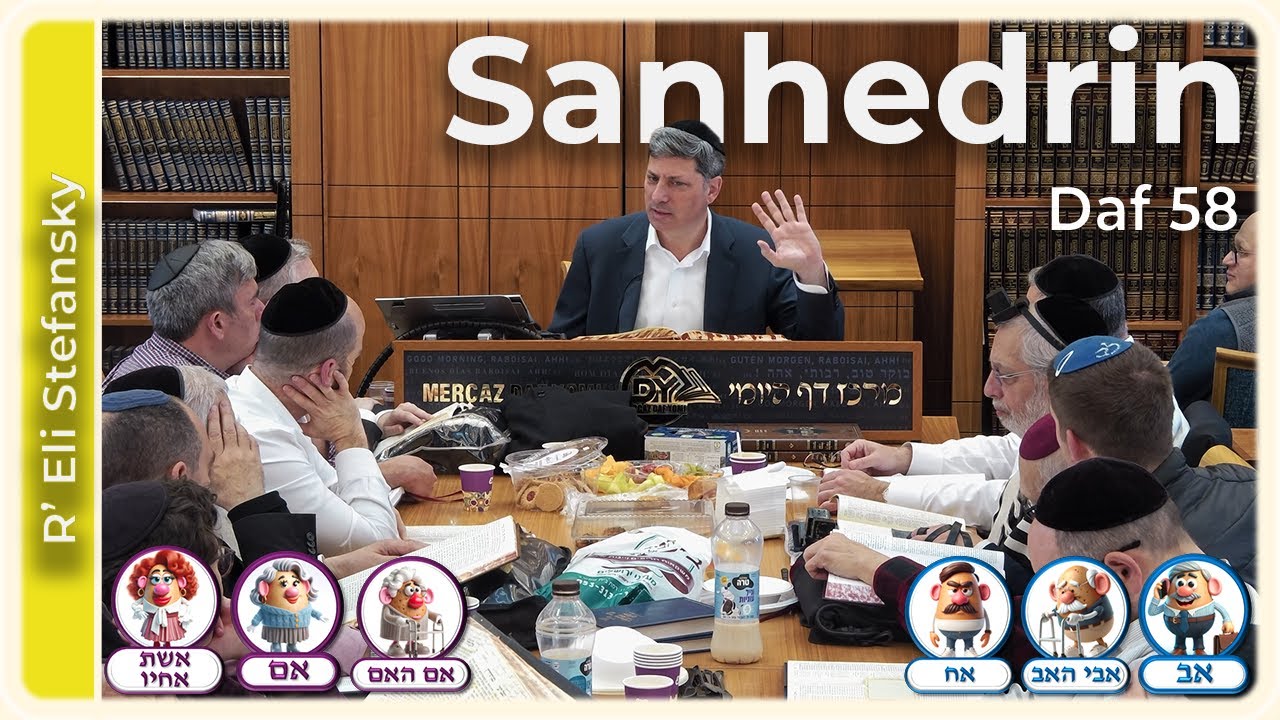 Daf Yomi Sanhedrin Daf 58 by R’ Eli Stefansky