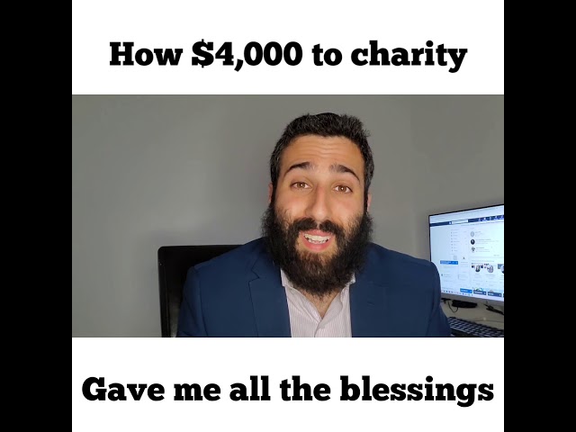 All blessing come from charity.