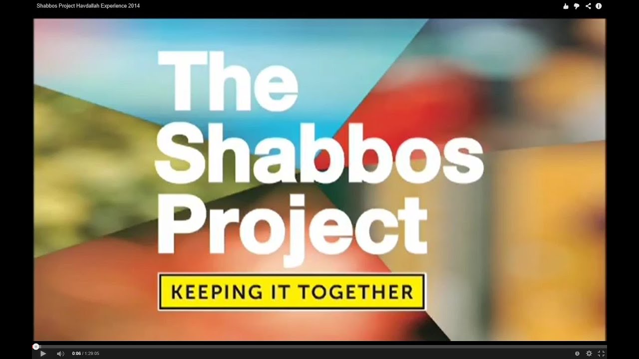 Shabbos Project Havdallah Experience 2014
