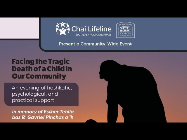 A Conversation with Rabbi Dr. Dovid Fox on Facing the Tragic Death of a Child in our Community