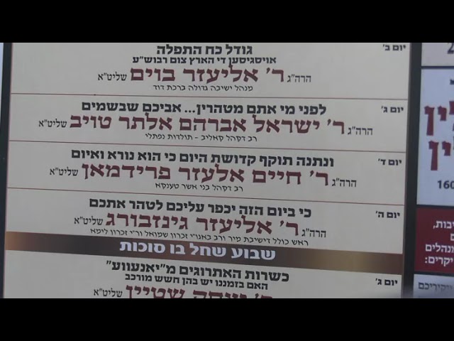 ונתנה תוקף קדושת היום כי הוא נורא ואיום - ר' חיים אלעזר פרידמאן שליט"א