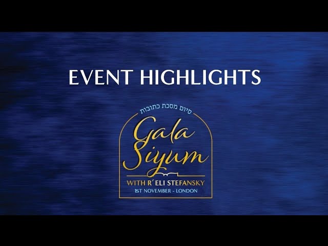 MDY Siyum with R' Eli Stefansky - Highlights - London - November 2022