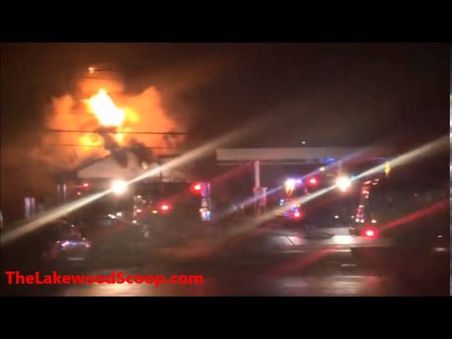 Fully Engulfed Structure Fore Delta Gas Station Route 9