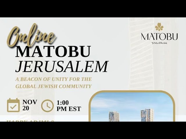 Matobu Jerusalem - Full Zoom Presentation