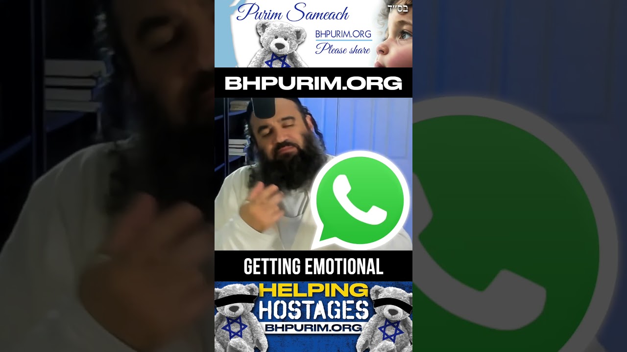 Getting Emotional Over Am Yisrael #RabbiYaronReuven #Torah #Israel #Jewish #Judaism #Charity