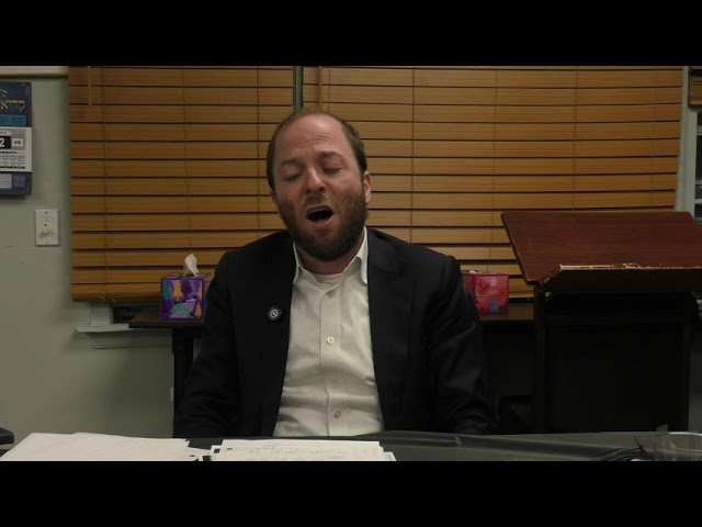 Singing at the Special Mishmar Thursday Night -  In memory of Dovi Steinmetz, z”l