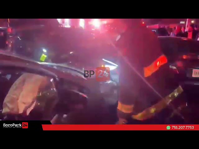 Hatzolah and emergency crews were on scene after an accident at 15th Ave and 55th Street